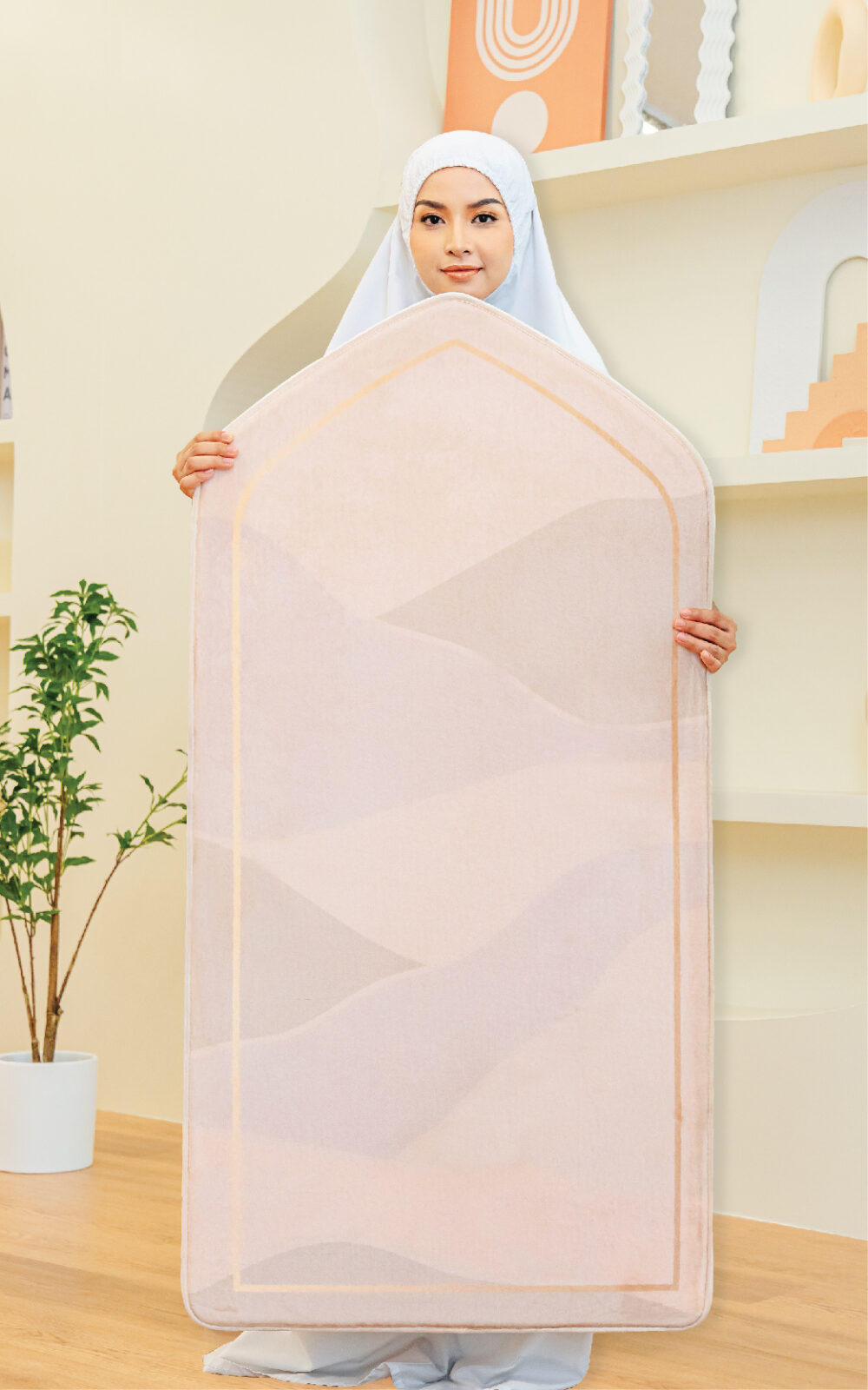 Quba Abstract Sand Brown